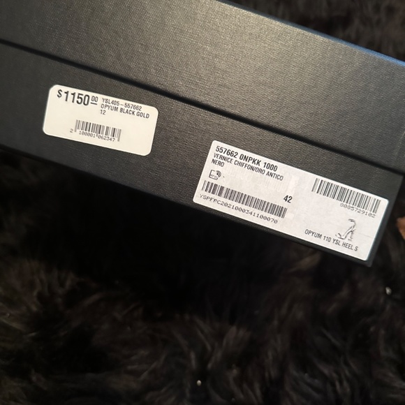 YSL Opyum Black and Gold Heels - Picture 2 of 6